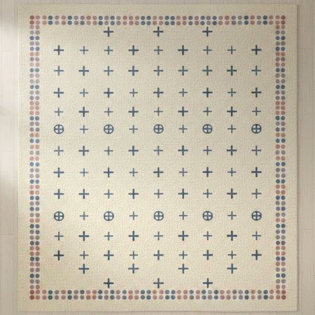 Handmade Rustic Cotton and Wool Handknotted Rug for Cozy Corners